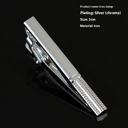 Men's Silver Tie Clip Business Formal Simple Fashion Wear
