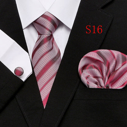 Men's Fashion Three-piece Tie set Assorted Designs Series European and American
