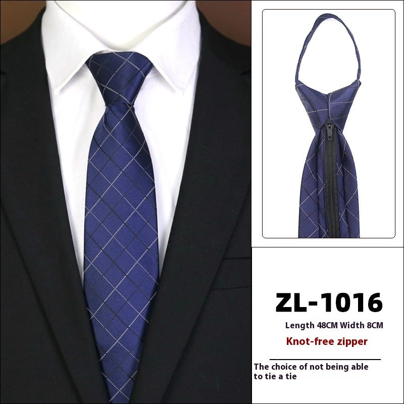 Men's Business Fashion Formal Wear Business Tie Zipper