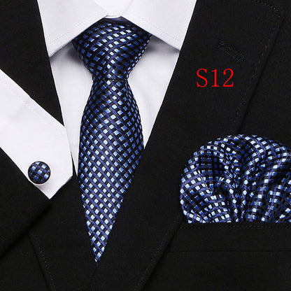 Men's Fashion Three-piece Tie set Assorted Designs Series European and American