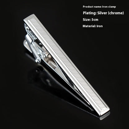 Men's Silver Tie Clip Business Formal Simple Fashion Wear