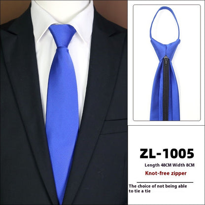 Men's Business Fashion Formal Wear Business Tie Zipper