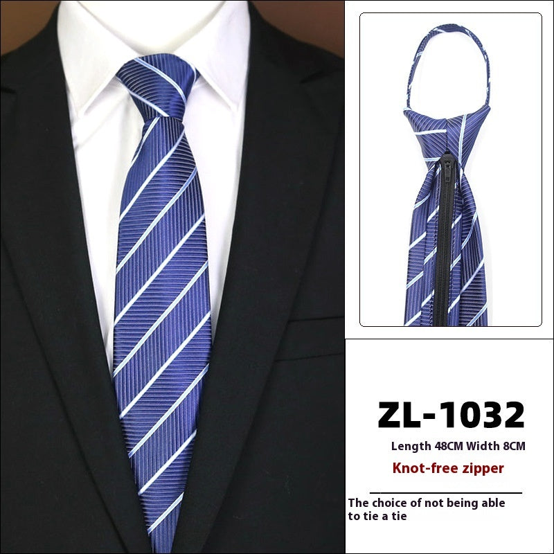 Men's Business Fashion Formal Wear Business Tie Zipper
