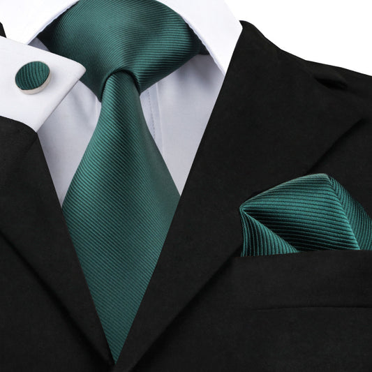 Men's Fashion Three-piece Tie set Assorted Solid Silk Men's Neck Tie set For Men Suits