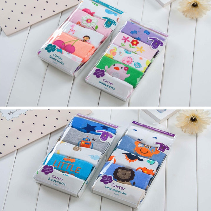 Baby romper long-sleeved triangle robe baby cotton clothes onepc baby children's clothing