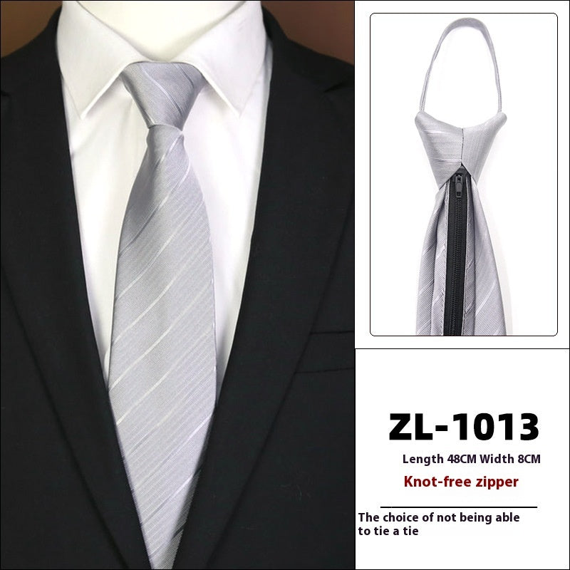 Men's Business Fashion Formal Wear Business Tie Zipper
