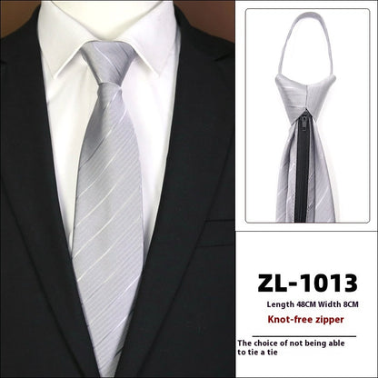 Men's Business Fashion Formal Wear Business Tie Zipper