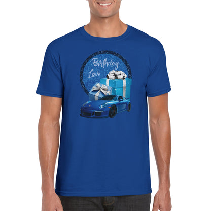 Classic ME Birthday Car and Cake T-shirt, Unisex, Men T-shirt
