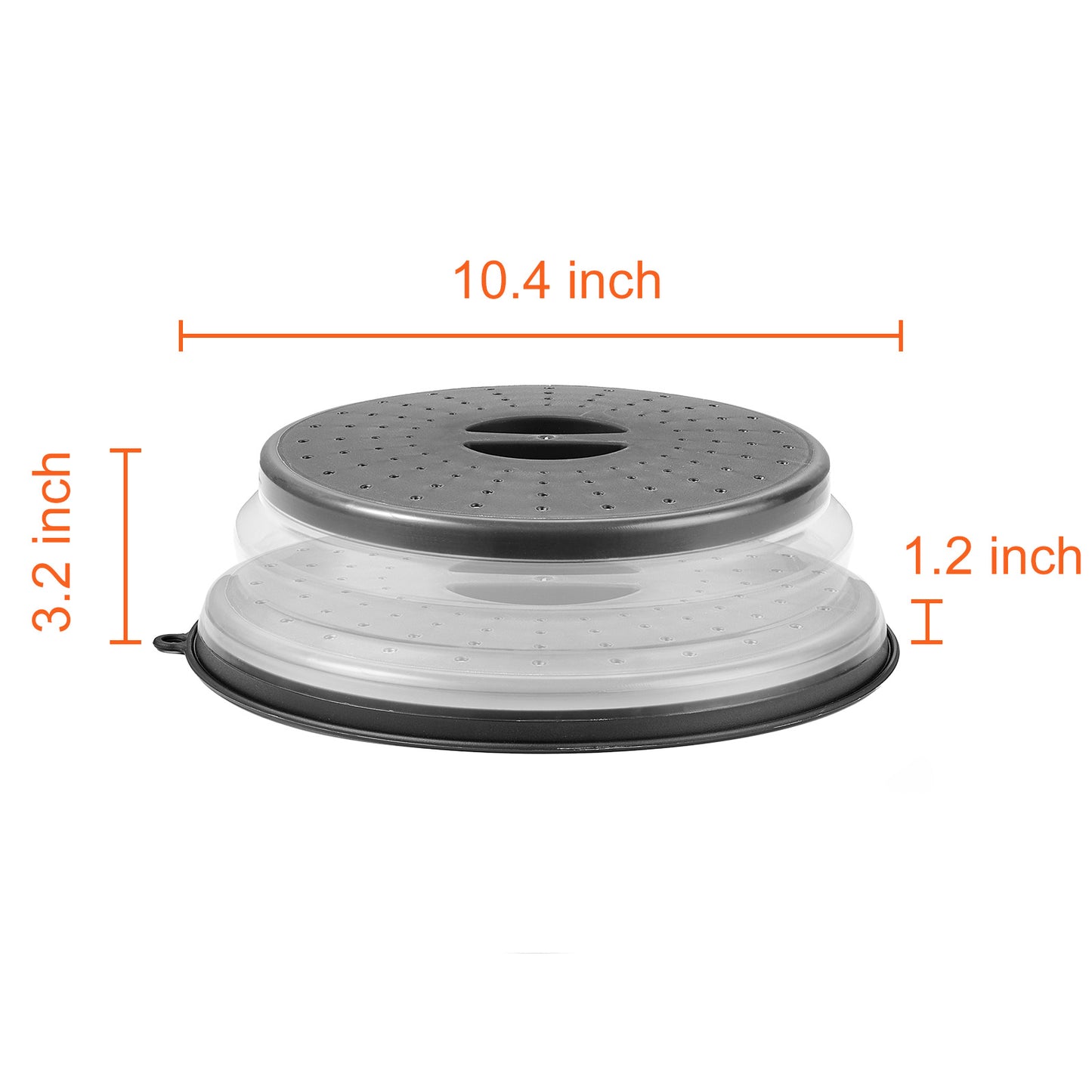 Kitchen 2PCS Microwave Splatter Covers 10.4Collapsible Microwave Food Lid