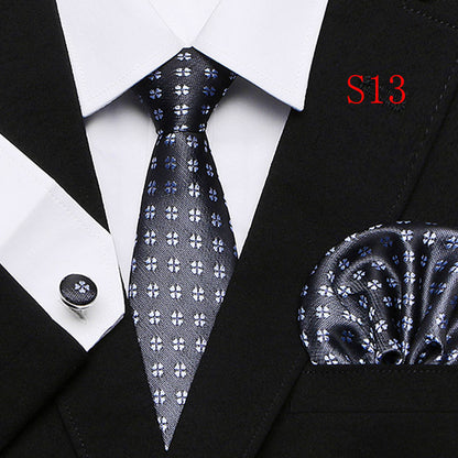 Men's Fashion Three-piece Tie set Assorted Designs Series European and American