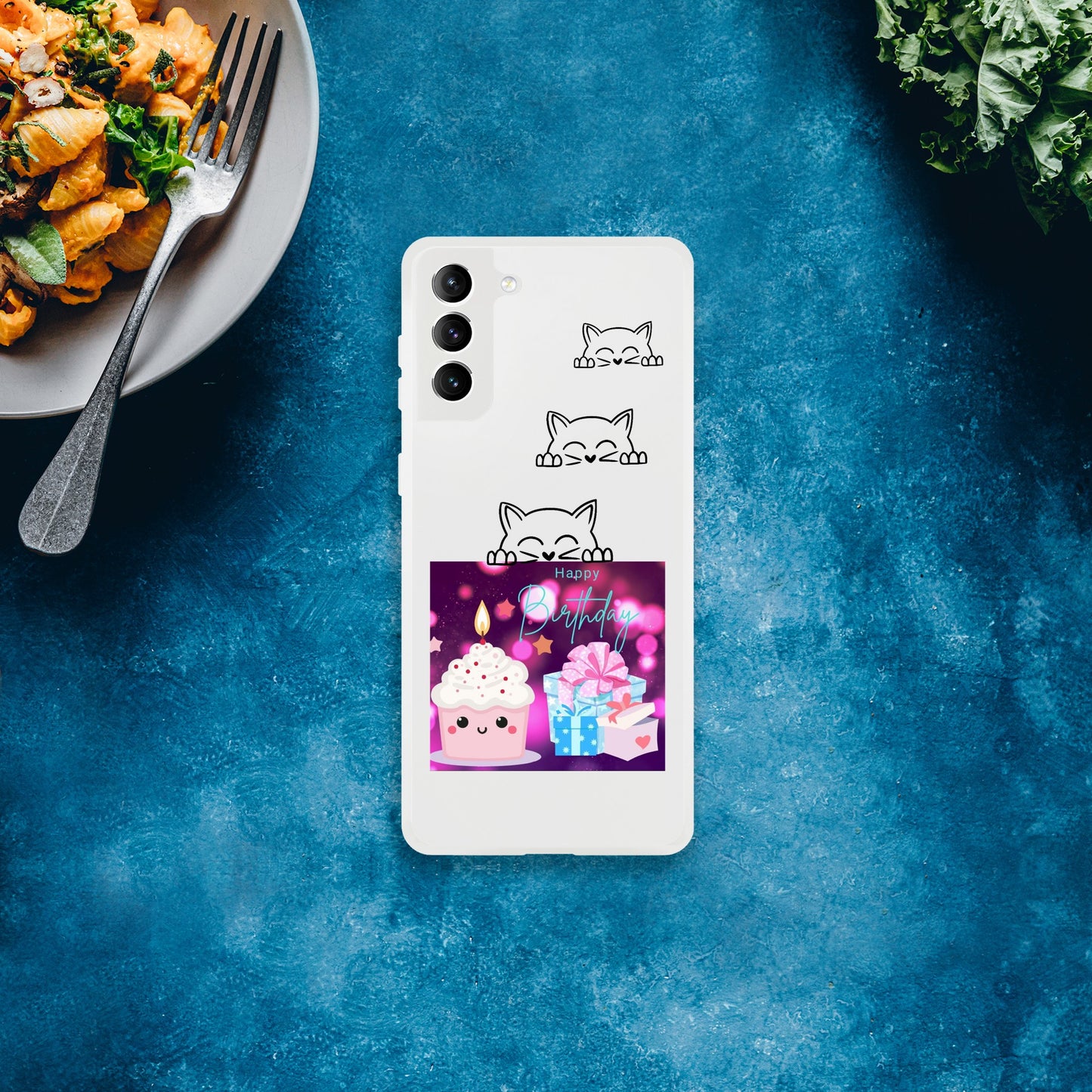 Birthday cupcake Mobile Flexi casing Unisex Samsung