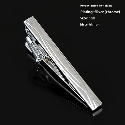 Men's Silver Tie Clip Business Formal Simple Fashion Wear