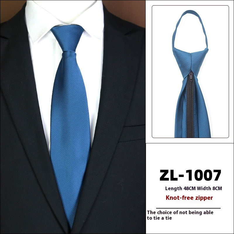 Men's Business Fashion Formal Wear Business Tie Zipper