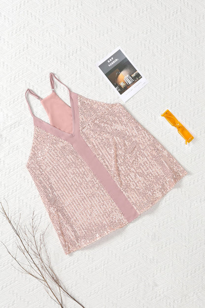 Ladies Sequin Racerback Tank