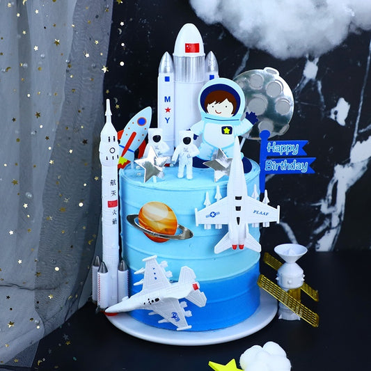 Baking Cake Topper Birthday Space Ornaments