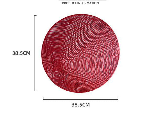 Nordic Stylish Round Placemat Dining Table Kitchen  Pvc Heat