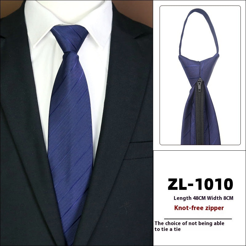 Men's Business Fashion Formal Wear Business Tie Zipper