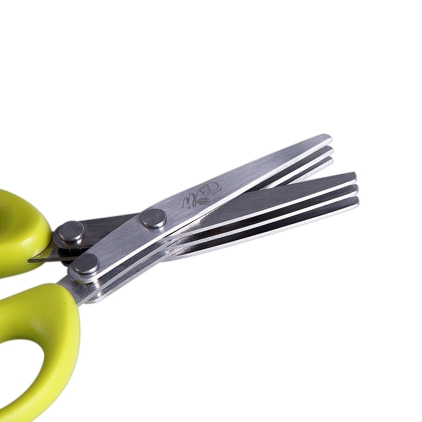 Kitchen Multifunctional Multi-layer Green Onion Scissors Stainless Steel Onion Cutting Knife Herb Seaweed Spice Scissors Kitchen Scissor Kitchen Gadgets