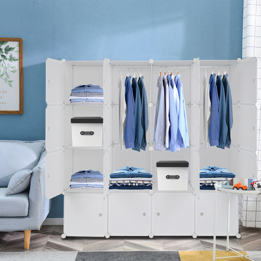 Home 16 Grid 4Level Cube Wardrobe