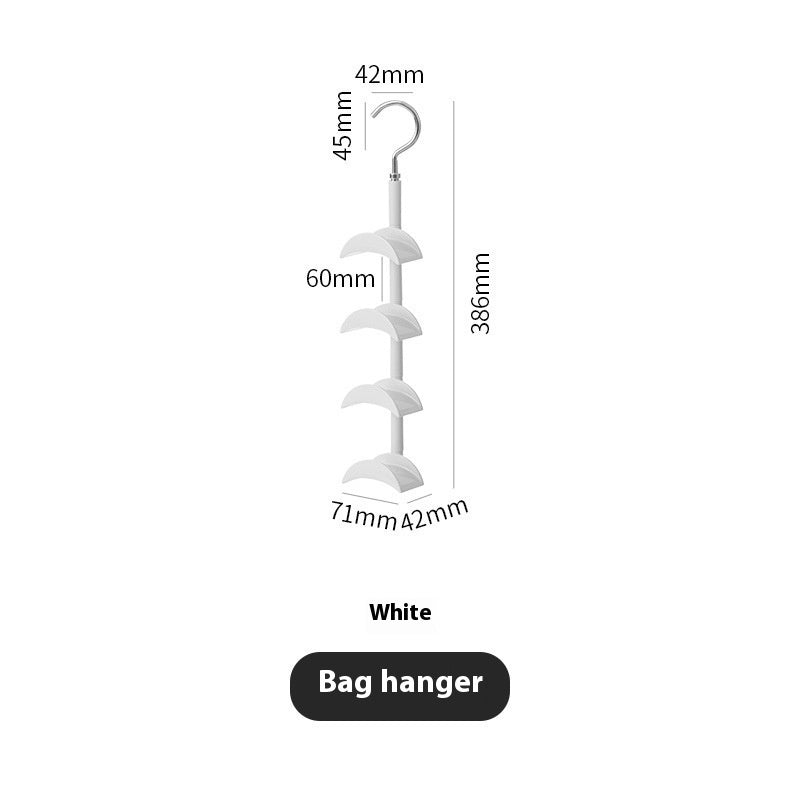 Home Clothes Hanger With 15-ring Hoops Creative Plastic Scarf Rack