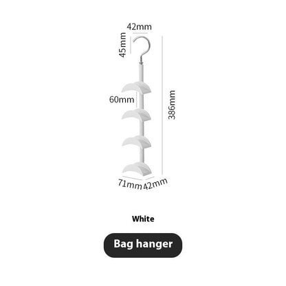 Home Clothes Hanger With 15-ring Hoops Creative Plastic Scarf Rack