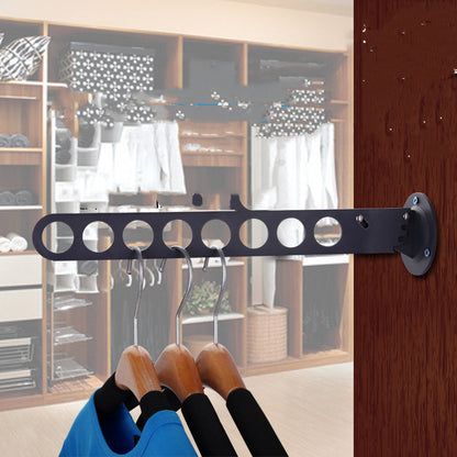 Home Folding Wardrobe Hanger Porous Wardrobe Clothes Rod Clothes Hook