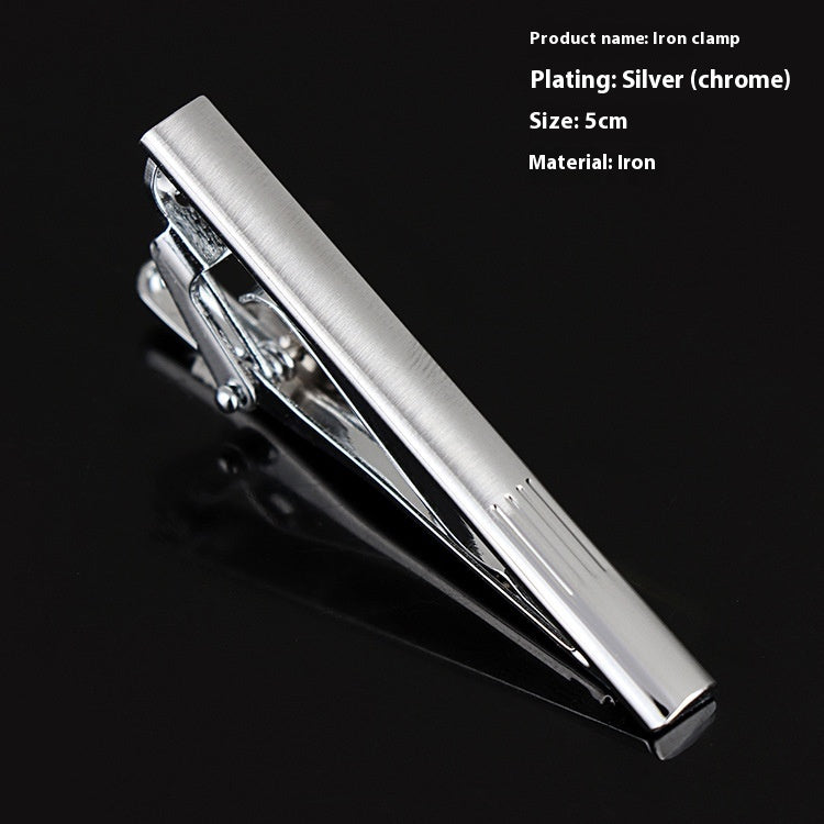 Men's Silver Tie Clip Business Formal Simple Fashion Wear