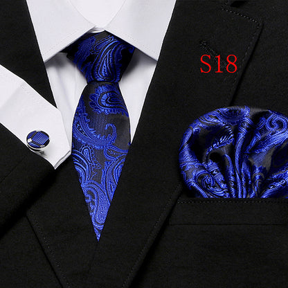 Men's Fashion Three-piece Tie set Assorted Designs Series European and American