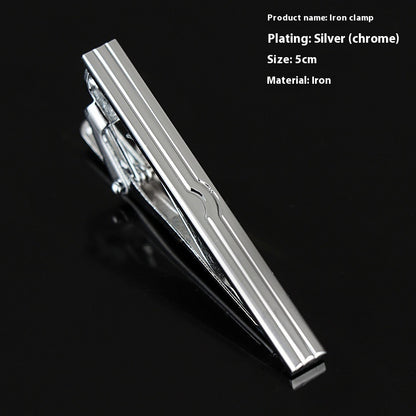 Men's Silver Tie Clip Business Formal Simple Fashion Wear