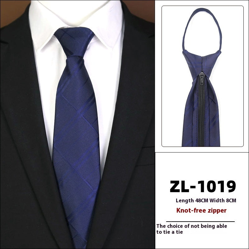 Men's Business Fashion Formal Wear Business Tie Zipper