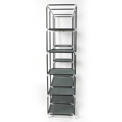 Home 5Layer Portable Closet Storage Organizer Wardrobe Clothes Rack With Shelves