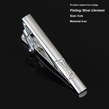 Men's Silver Tie Clip Business Formal Simple Fashion Wear