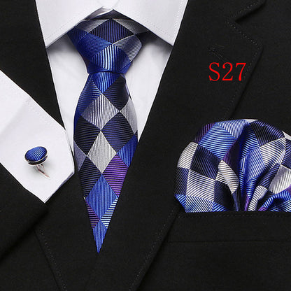 Men's Fashion Three-piece Tie set Assorted Designs Series European and American