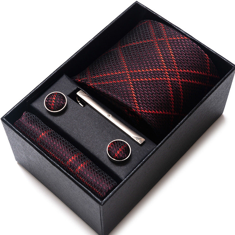Men's Business Professional Tie Formal Jacquard Yarn-dyed