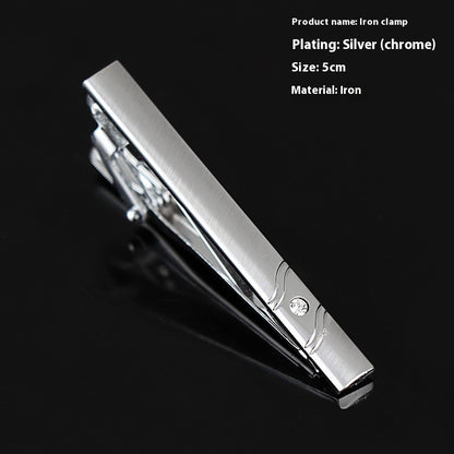 Men's Silver Tie Clip Business Formal Simple Fashion Wear