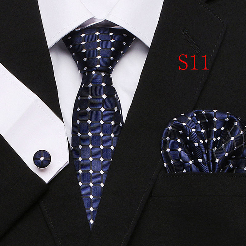 Men's Fashion Three-piece Tie set Assorted Designs Series European and American