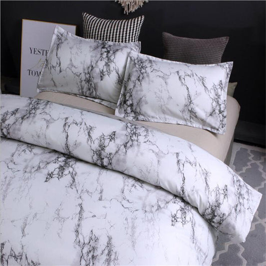 Pillowcase home textile bedding 3-piece marble