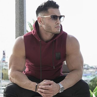 Men's Hooded vest sports vest
