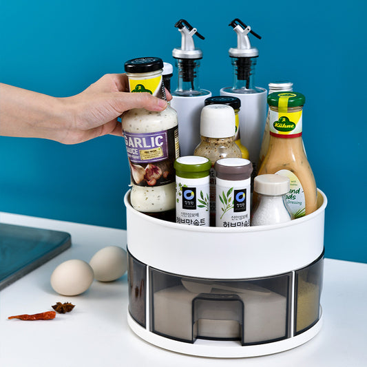 Kitchen Rotating Multifunctional Storage Box Household Seasoning Rack