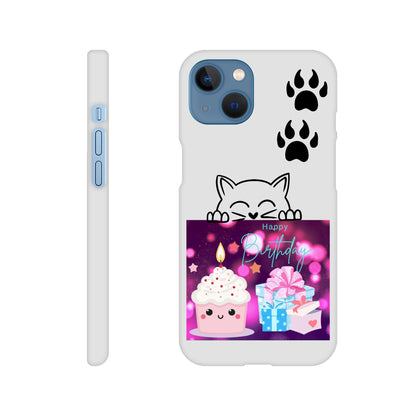 Birthday cupcake Mobile Slim casing Unisex iPhone