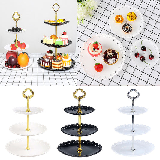 Baking 3-layer cake stand Dessert tray stand Display standee