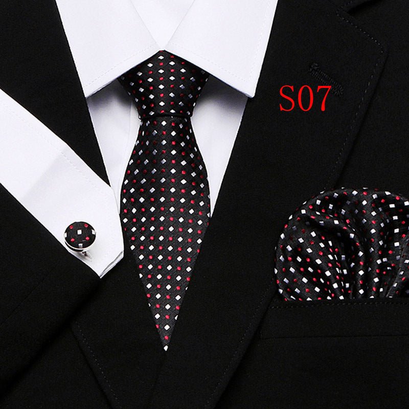 Men's Fashion Three-piece Tie set Assorted Designs Series European and American