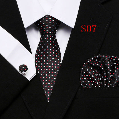 Men's Fashion Three-piece Tie set Assorted Designs Series European and American