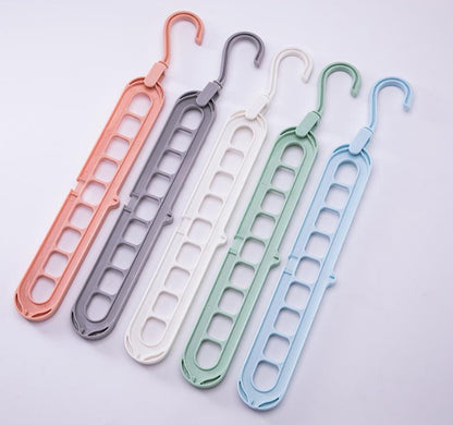 Home 9-hole Clothes Hanger Organizer Space Saving Hanger