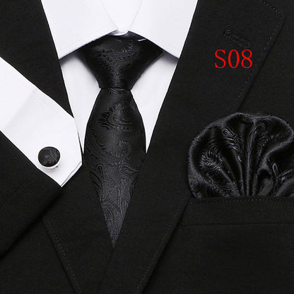 Men's Fashion Three-piece Tie set Assorted Designs Series European and American