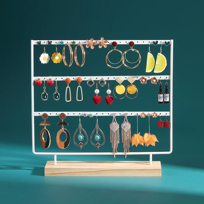 Homes Display Wooden Jewelry Rack Earring Stand Jewelry Storage