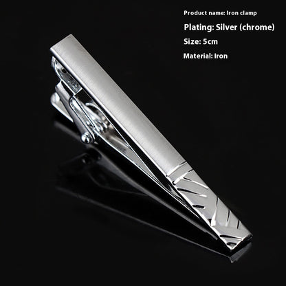 Men's Silver Tie Clip Business Formal Simple Fashion Wear