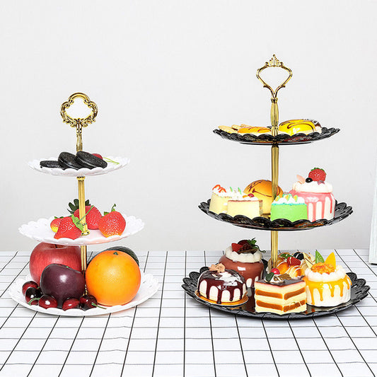 Baking 3-layer cake stand Dessert tray stand Display standee