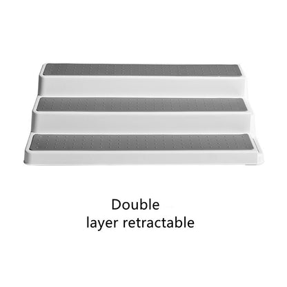 Kitchen Multi Functional Seasoning Rack For Double Layer Storage In Kitchen
