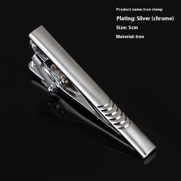 Men's Silver Tie Clip Business Formal Simple Fashion Wear